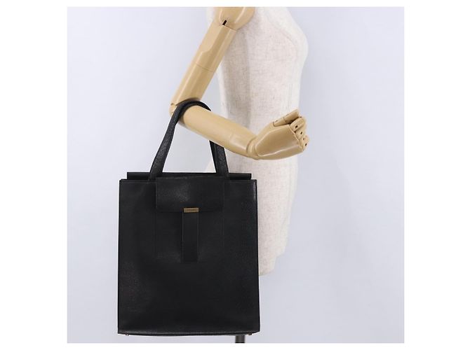 SAINT LAURENT Tote Bag aus Leder Schwarz Auth ka5791 - Ansicht 21