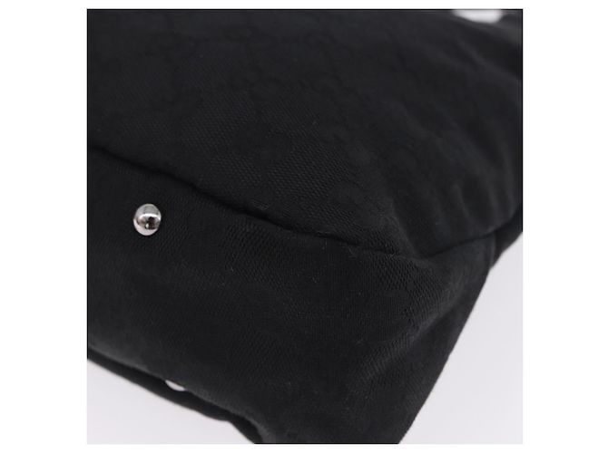 Borsa GUCCI GG Canvas Nero Argento 131329 Auth am12380V - vista 17