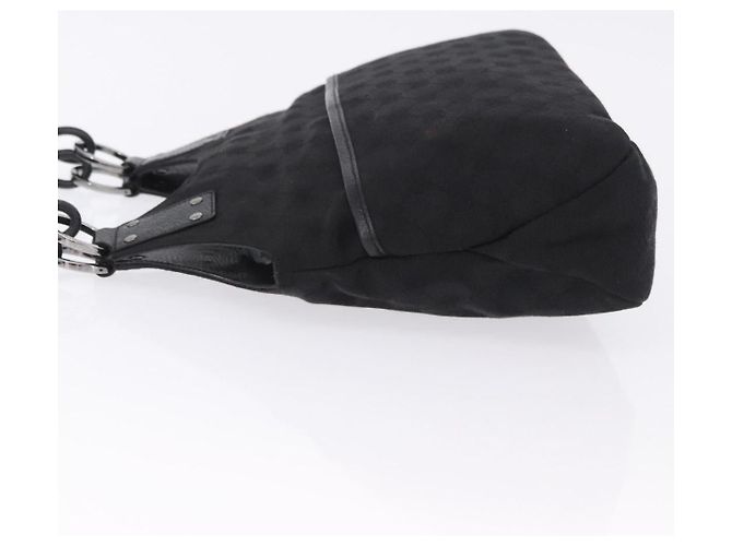 Borsa GUCCI GG Canvas Nero Argento 131329 Auth am12380V - vista 5