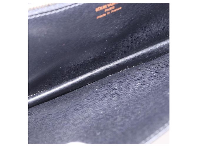 Borsa a Pochette LOUIS VUITTON Epi Sellier Dragonne Nera M52612 LV Auth BA14932 Nero - vista 10