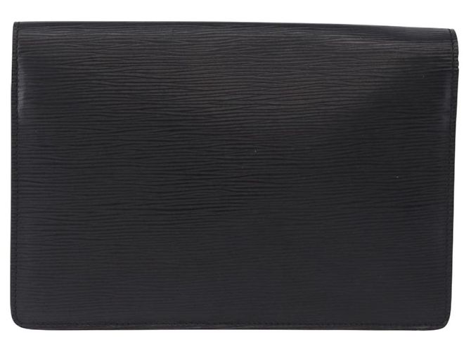 Borsa a Pochette LOUIS VUITTON Epi Sellier Dragonne Nera M52612 LV Auth BA14932 Nero - vista 2