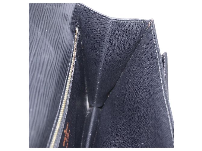 Borsa a Pochette LOUIS VUITTON Epi Sellier Dragonne Nera M52612 LV Auth BA14932 Nero - vista 20