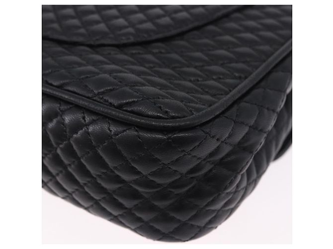 Borsa a tracolla con catena BALLY in pelle nera e oro Auth kk707A Nero D'oro - vista 17