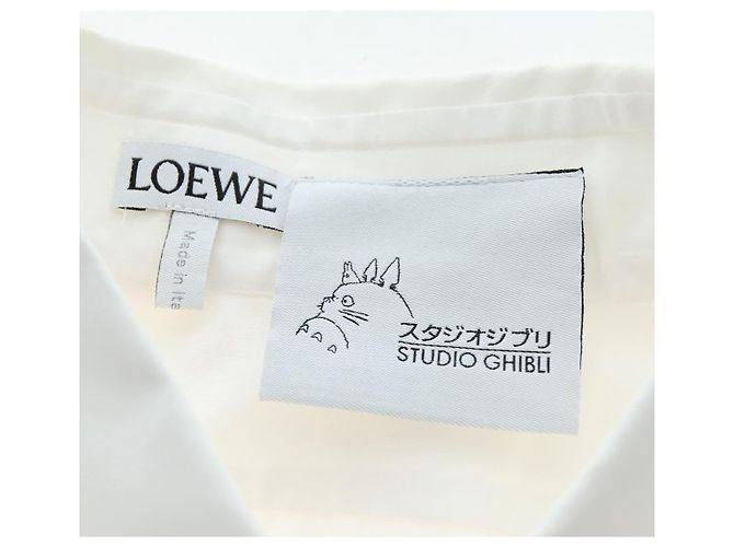 LOEWE Studio Ghibli Mi Vecino Totoro Camisa Algodón 34 Auth 167541SM Blanco - vista 13