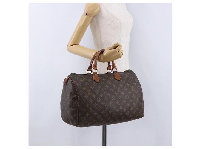 LOUIS VUITTON Monogram Speedy 35 Hand Bag M41524 LV Auth 195443 Monogramma - vista 25