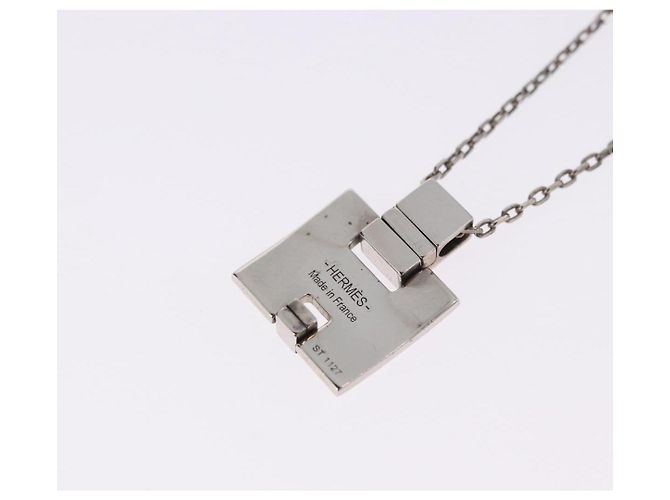 Hermès Collana HERMES Eileen metallo Silver Auth 198836V Argento - vista 11