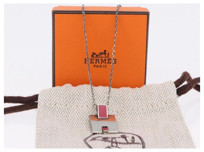 Hermès Collana HERMES Eileen metallo Silver Auth 198836V Argento - vista 12