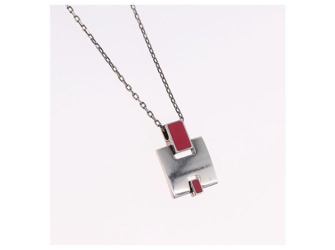 Hermès Collana HERMES Eileen metallo Silver Auth 198836V Argento - vista 3