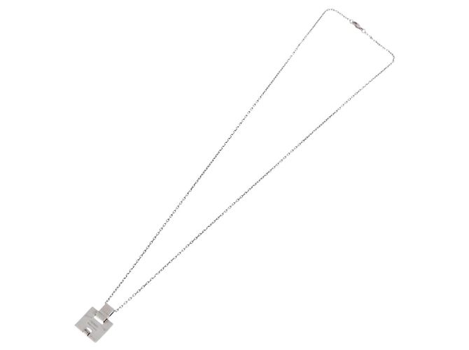 Hermès Collana HERMES Eileen metallo Silver Auth 198836V Argento - vista 8