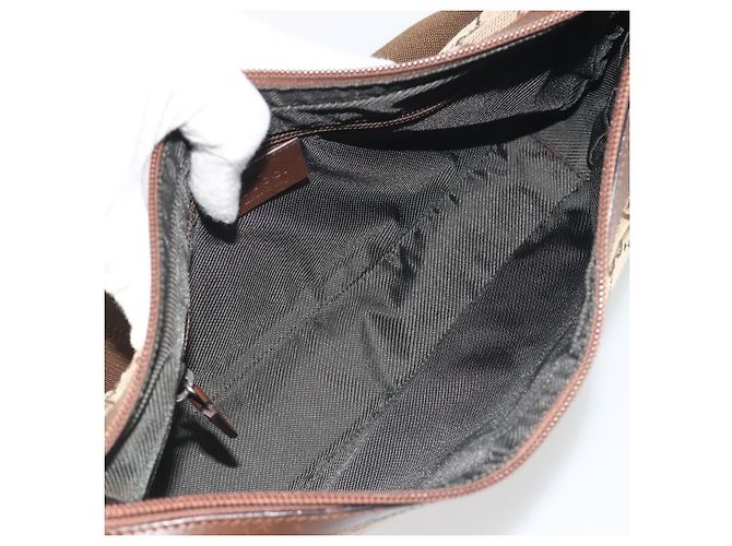 Borsa a tracolla GUCCI GG Canvas Beige Silver 35098 Auth 194248 Argento - vista 11