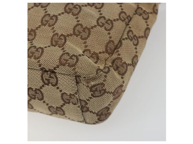 Borsa a tracolla GUCCI GG Canvas Beige Silver 35098 Auth 194248 Argento - vista 15