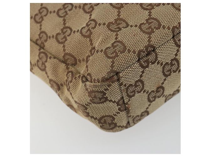 Borsa a tracolla GUCCI GG Canvas Beige Silver 35098 Auth 194248 Argento - vista 16