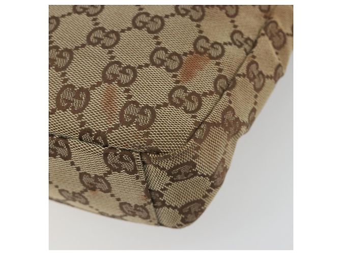 Borsa a tracolla GUCCI GG Canvas Beige Silver 35098 Auth 194248 Argento - vista 17