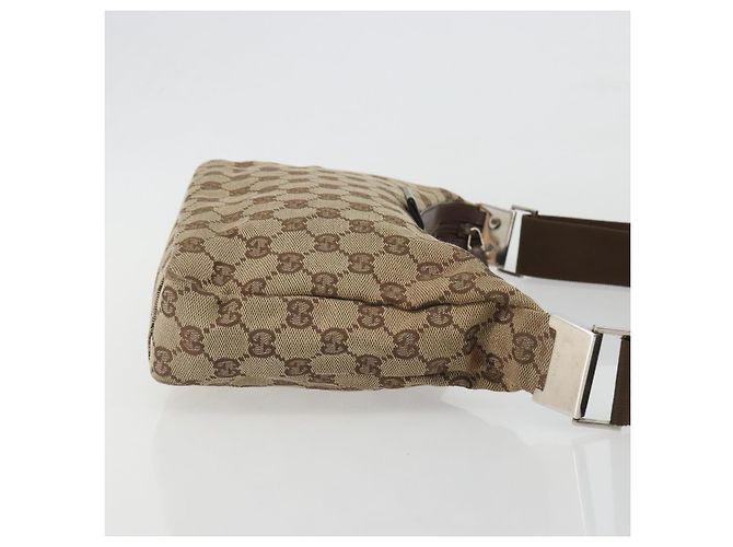 Borsa a tracolla GUCCI GG Canvas Beige Silver 35098 Auth 194248 Argento - vista 3