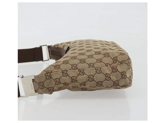 Borsa a tracolla GUCCI GG Canvas Beige Silver 35098 Auth 194248 Argento - vista 4
