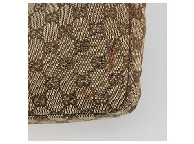 Borsa a tracolla GUCCI GG Canvas Beige Silver 35098 Auth 194248 Argento - vista 8