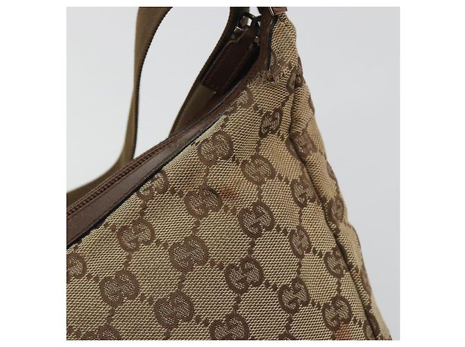 Borsa a tracolla GUCCI GG Canvas Beige Silver 35098 Auth 194248 Argento - vista 9