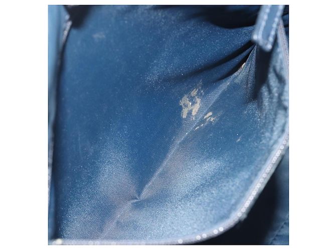 Christian Dior Trotter Canvas Tote Bag Navy Silver Auth 194263 Silber Marineblau - Ansicht 22