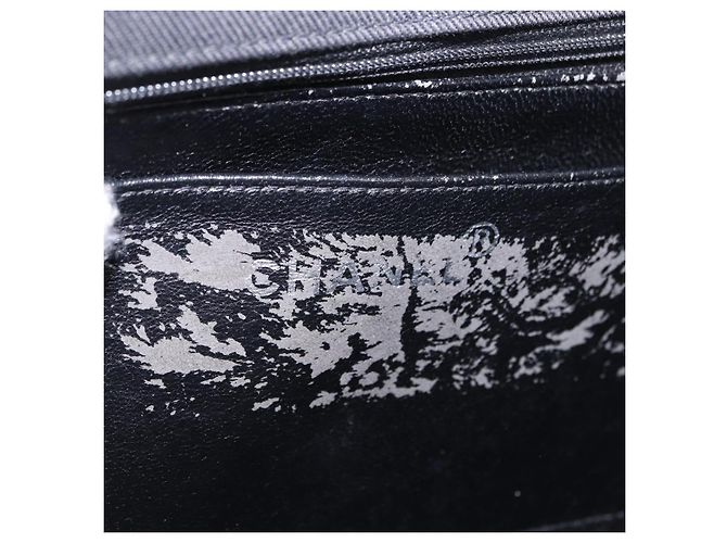 Borsa a tracolla CHANEL Matelasse25 Chain in tela nera argento CC Auth 198742 Nero - Ansicht 10