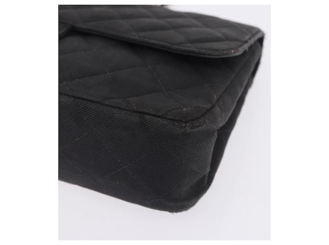 Borsa a tracolla CHANEL Matelasse25 Chain in tela nera argento CC Auth 198742 Nero - Ansicht 15