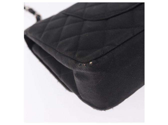 Borsa a tracolla CHANEL Matelasse25 Chain in tela nera argento CC Auth 198742 Nero - Ansicht 16