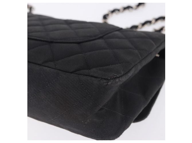 Borsa a tracolla CHANEL Matelasse25 Chain in tela nera argento CC Auth 198742 Nero - Ansicht 17