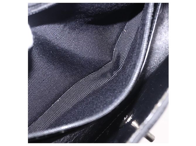 Borsa a tracolla CHANEL Matelasse25 Chain in tela nera argento CC Auth 198742 Nero - Ansicht 23