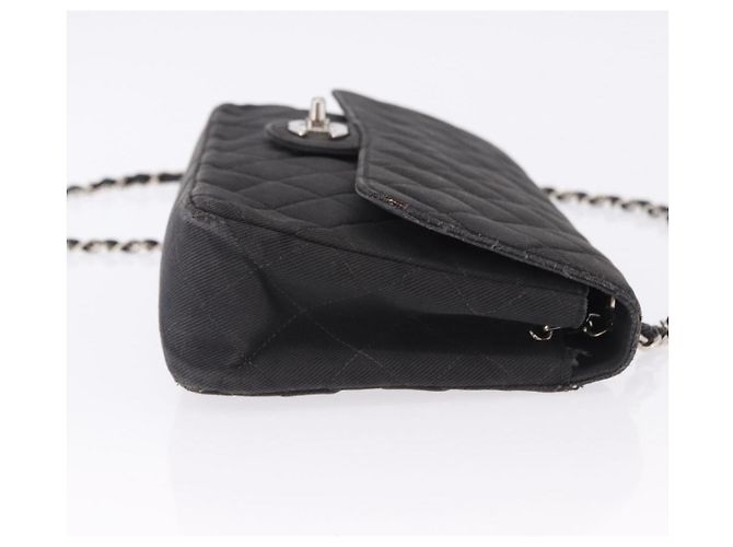 Borsa a tracolla CHANEL Matelasse25 Chain in tela nera argento CC Auth 198742 Nero - Ansicht 3