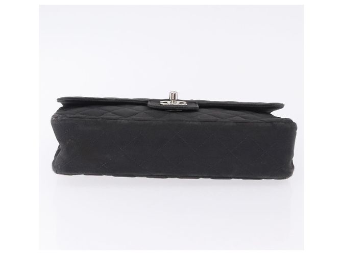 Borsa a tracolla CHANEL Matelasse25 Chain in tela nera argento CC Auth 198742 Nero - Ansicht 5