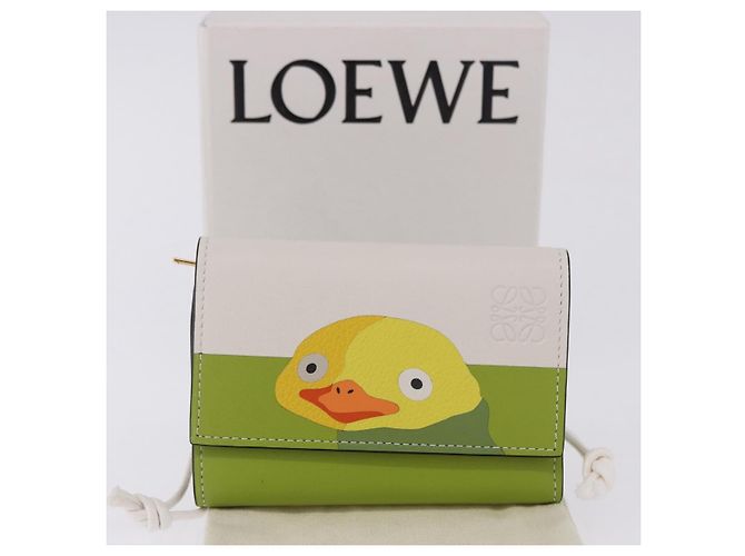 LOEWE x Studio Ghibli Spirited Away Ootori Sama Wallet Leather Auth 167499SM Verde - vista 12