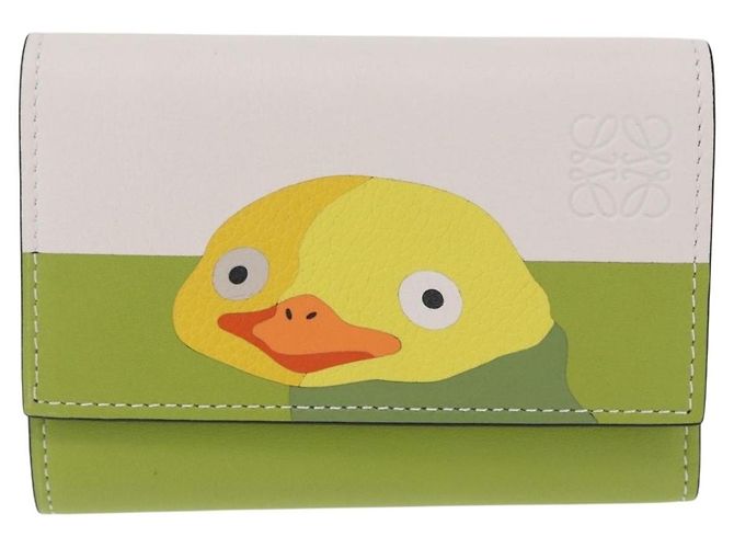 LOEWE x Studio Ghibli Spirited Away Ootori Sama Wallet Leather Auth 167499SM Verde - vista 13
