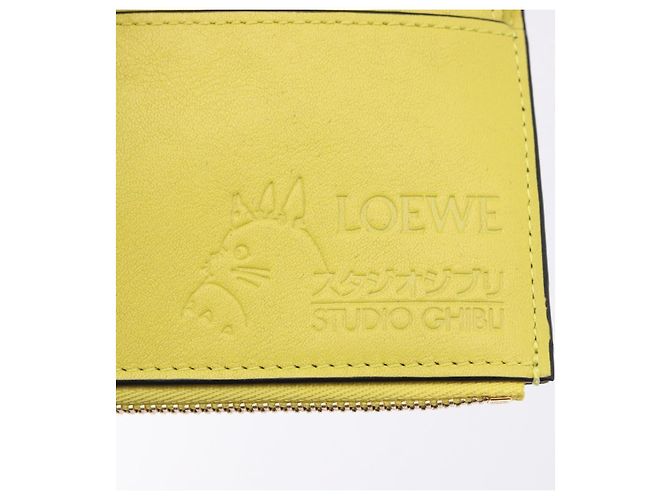 LOEWE x Studio Ghibli Spirited Away Ootori Sama Wallet Leather Auth 167499SM Verde - vista 18