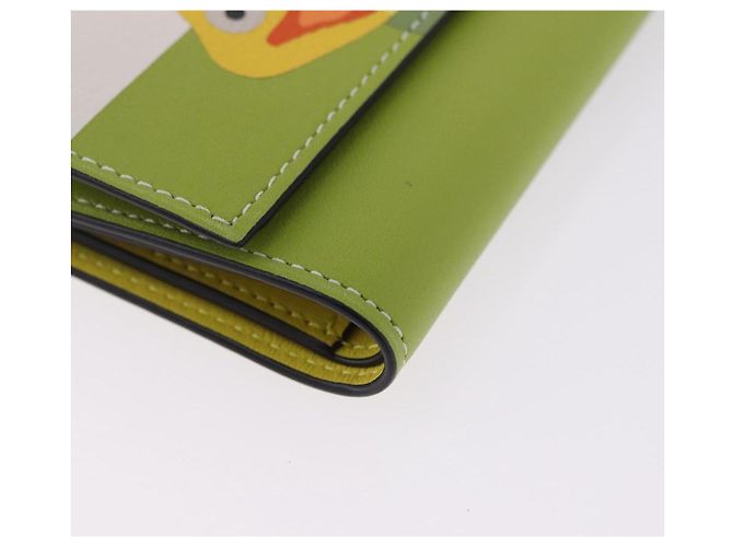LOEWE x Studio Ghibli Spirited Away Ootori Sama Wallet Leather Auth 167499SM Verde - vista 7