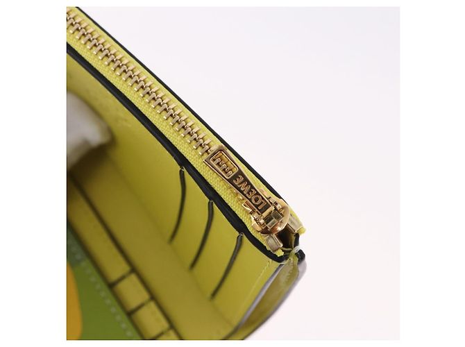 LOEWE x Studio Ghibli Spirited Away Ootori Sama Wallet Leather Auth 167499SM Verde - vista 9