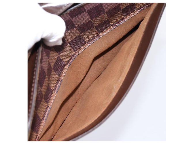 LOUIS VUITTON Damier Ebene Saint Louis Clutch Bag N51993 LV Auth ka5738 - vista 11