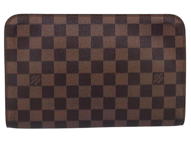 LOUIS VUITTON Damier Ebene Saint Louis Clutch Bag N51993 LV Auth ka5738 - vista 2