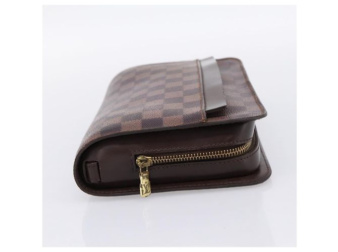 LOUIS VUITTON Damier Ebene Saint Louis Clutch Bag N51993 LV Auth ka5738 - vista 4