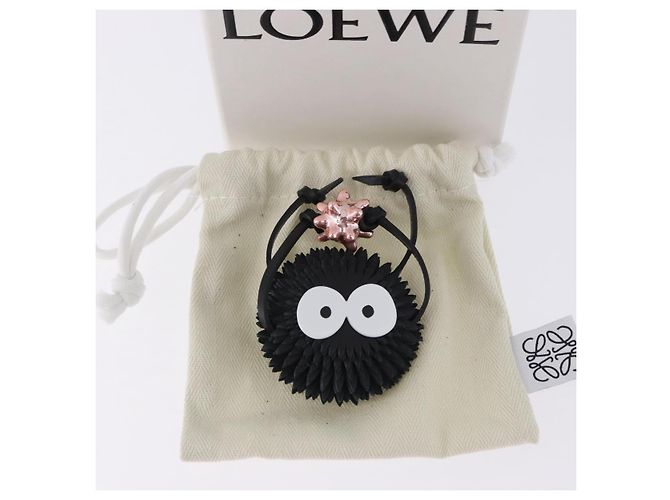 LOEWE x Studio Ghibli Howl's Moving Castle Suswatari Charm Leather Auth 167539SM Nero - vista 10