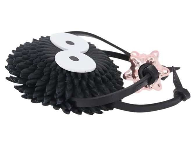 LOEWE x Studio Ghibli Howl's Moving Castle Suswatari Charm Leather Auth 167539SM Nero - vista 4