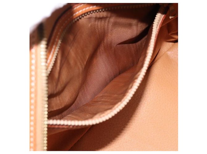 Céline Borsa a mano CELINE Macadam Canvas PVC Leather Brown Gold Auth am12157V Marrone D'oro - vista 11