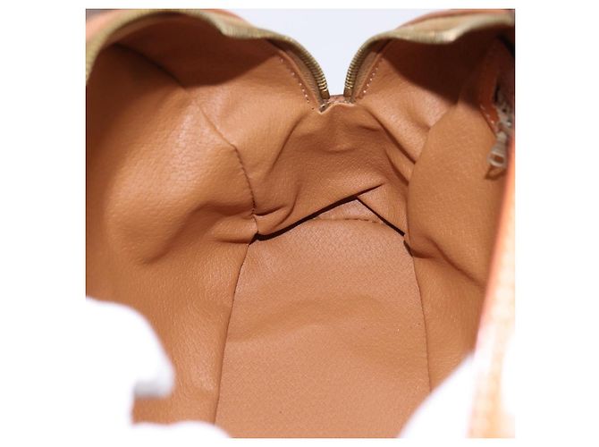 Céline Borsa a mano CELINE Macadam Canvas PVC Leather Brown Gold Auth am12157V Marrone D'oro - vista 20