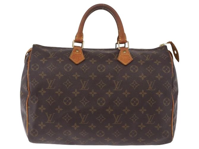 Borsa a mano LOUIS VUITTON Monogram Speedy 35 M41524 LV Auth BA15156 Monogramma - vista 13