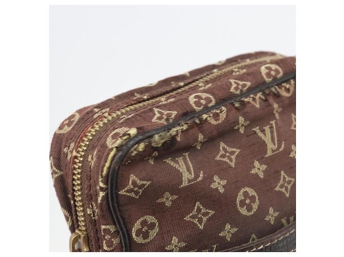 LOUIS VUITTON Monogram Mini Lin Danube Shoulder Bag Ebene M95228 LV Auth BA14928 Damier ebene Monogramma - vista 10