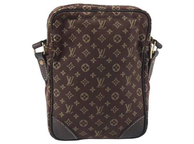 LOUIS VUITTON Monogram Mini Lin Danube Shoulder Bag Ebene M95228 LV Auth BA14928 Damier ebene Monogramma - vista 2