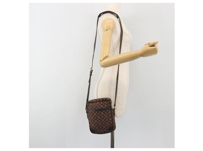 LOUIS VUITTON Monogram Mini Lin Danube Shoulder Bag Ebene M95228 LV Auth BA14928 Damier ebene Monogramma - vista 25