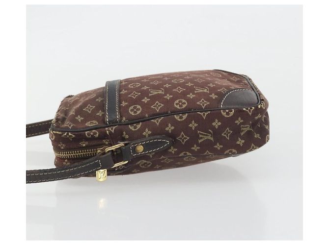LOUIS VUITTON Monogram Mini Lin Danube Shoulder Bag Ebene M95228 LV Auth BA14928 Damier ebene Monogramma - vista 4