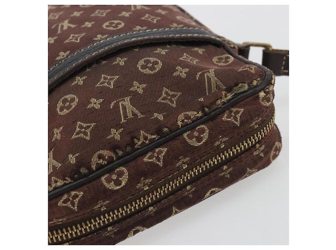 LOUIS VUITTON Monogram Mini Lin Danube Shoulder Bag Ebene M95228 LV Auth BA14928 Damier ebene Monogramma - vista 7