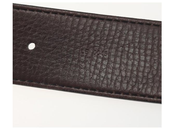 LOUIS VUITTON Utah Ceinture LV Initials Belt "80/32" M6902U Auth BA14918 Marrone - vista 12