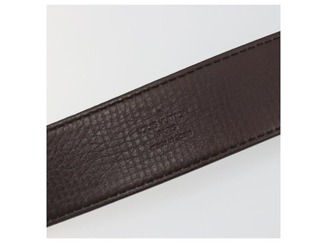 LOUIS VUITTON Utah Ceinture LV Initials Belt "80/32" M6902U Auth BA14918 Marrone - vista 13