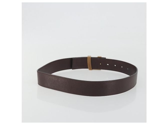 LOUIS VUITTON Utah Ceinture LV Initials Belt "80/32" M6902U Auth BA14918 Marrone - vista 2